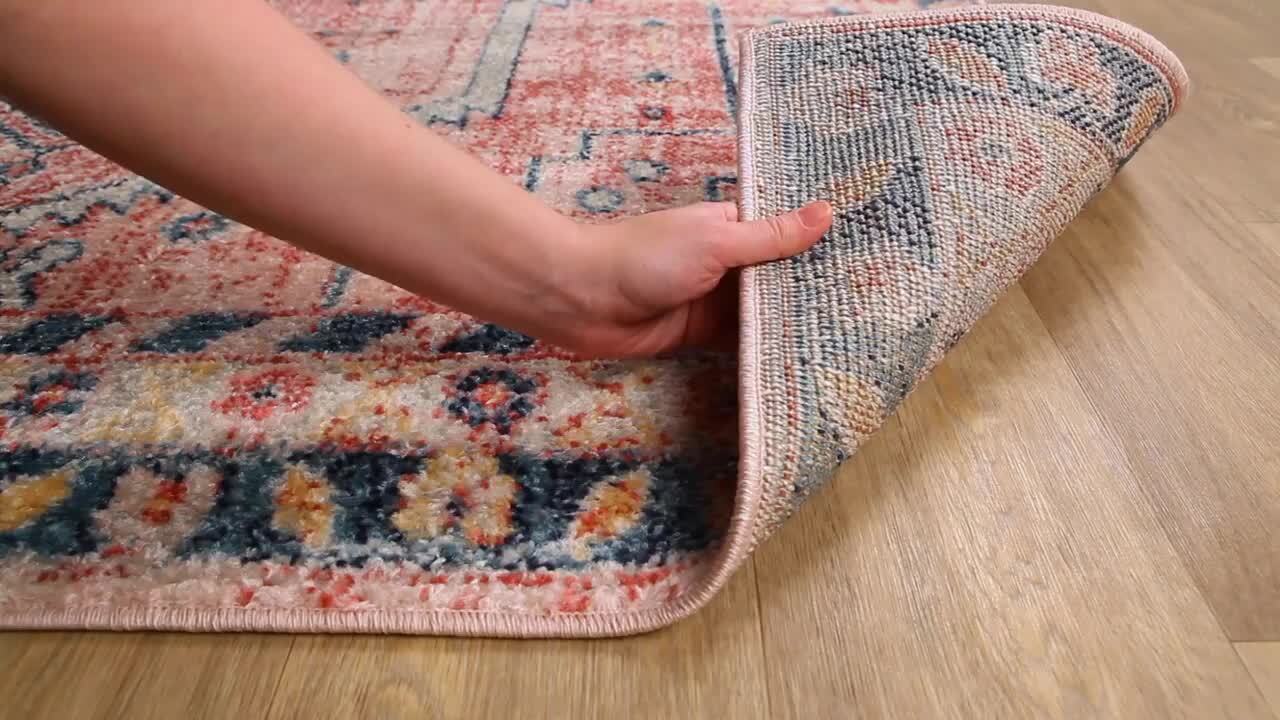 Artistic Weavers Samona Pink 6 ft. 7 in. x 9 ft. Medallion Area Rug  S00161027764 - The Home Depot