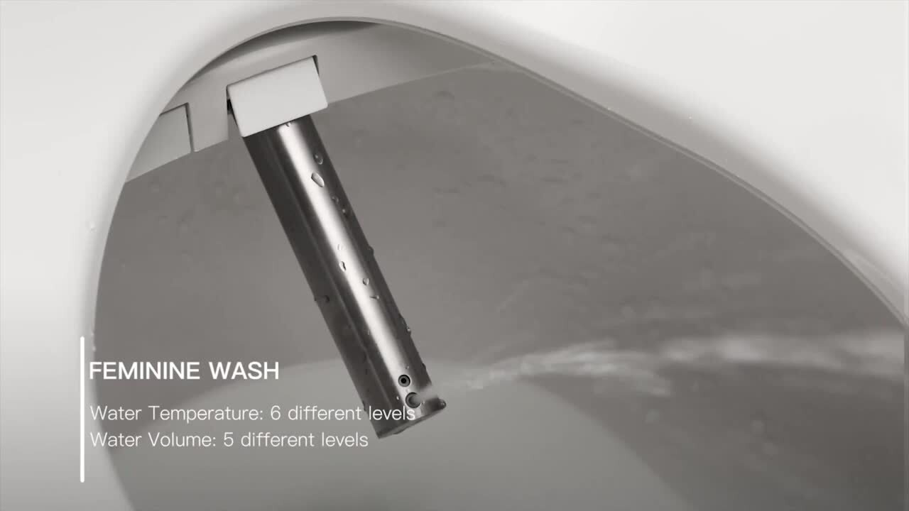 WOODBRIDGE Elongated ADA Smart Bidet Toilet 1.1/1.6 GPF, White, Auto Features