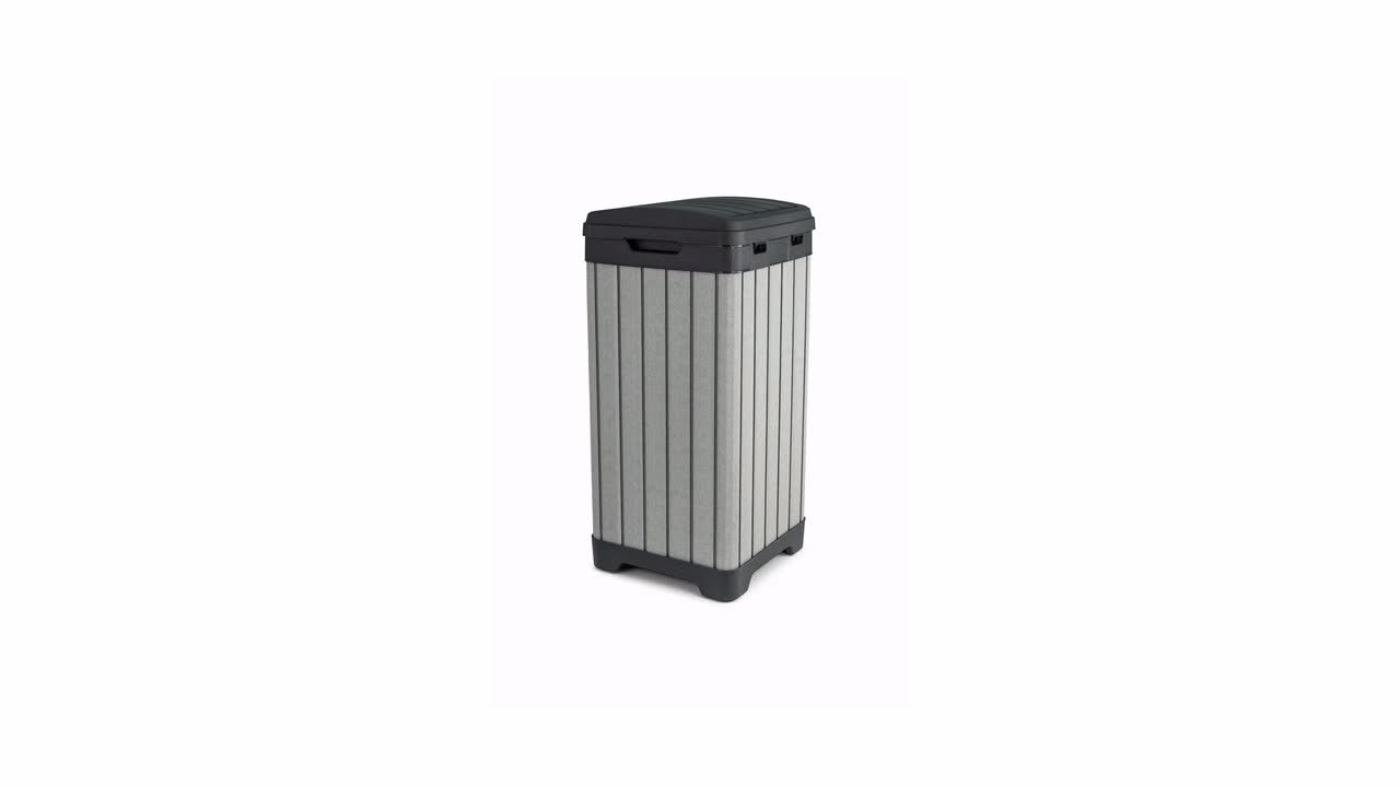 Keter Rockford Outdoor Waste Bin 237924 - The Home Depot