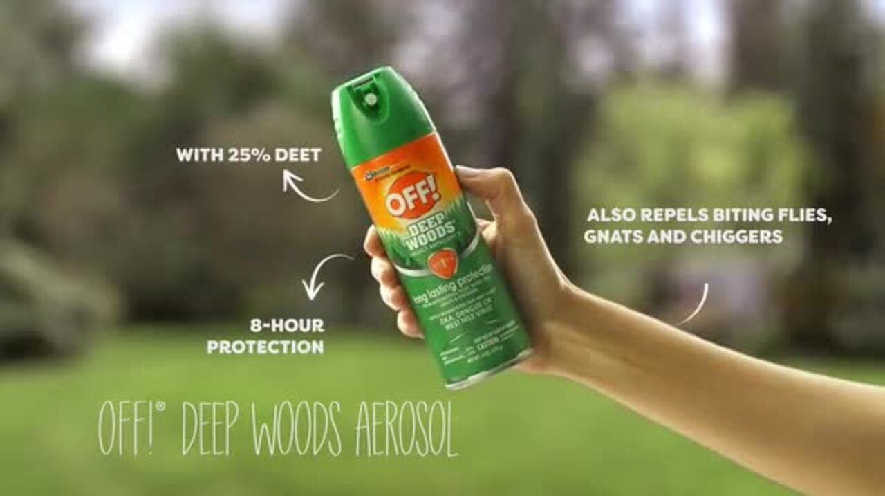 OFF! Deep Woods Mosquito Repellent V, 25% DEET Mosquito Spray for Hiking  and Camping, 6 oz. SCJ333242 - The Home Depot