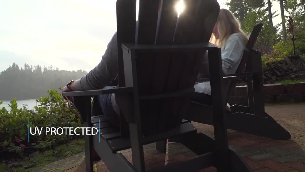 Lifetime Black Composite Adirondack Chair 60284 - The Home Depot