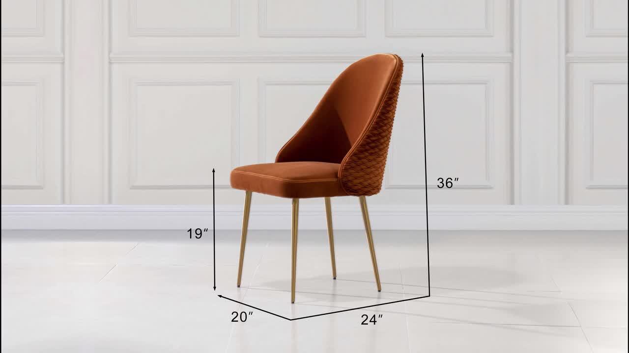 Polly velvet dining discount chair