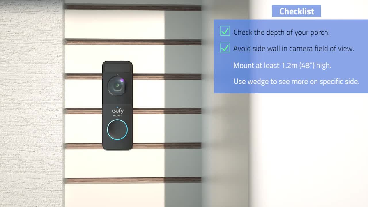 Eufy Video Doorbell 1080P with Mini Repeater and 16GB SD Card