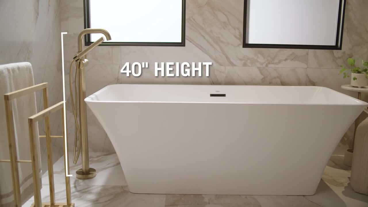Delta Trinsic 1-Handle Floor Mount Tub Faucet Trim Kit in