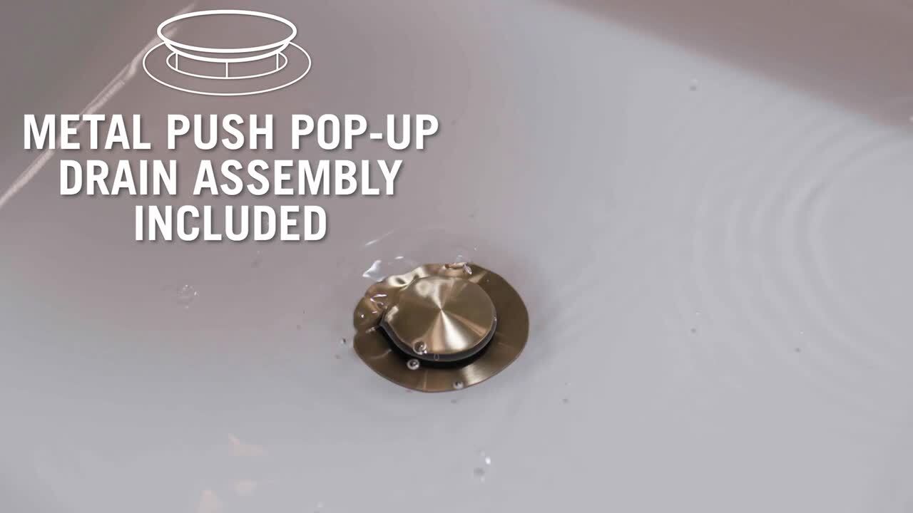 Delta Lineax Gold Single Handle Single Hole Bathroom Sink Faucet