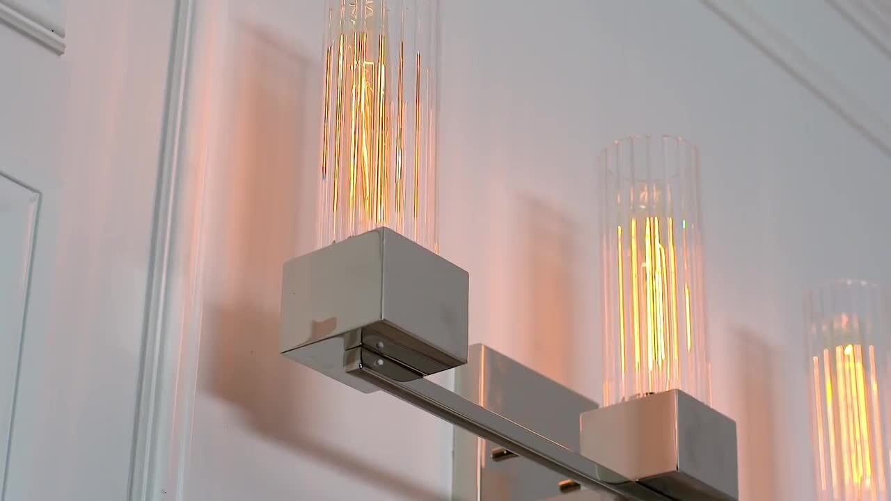 HINKLEY - XANDER 23 in. 3-Lighs Polished Nickel Vanity Light