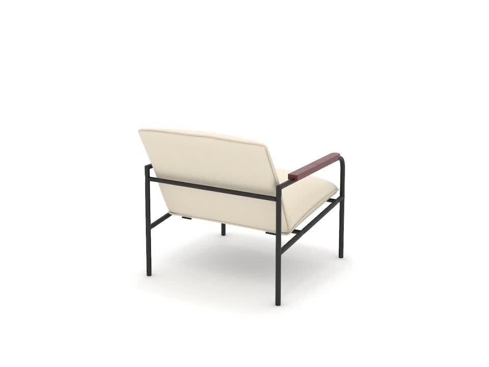 Sauder boulevard café metal best sale lounge chair