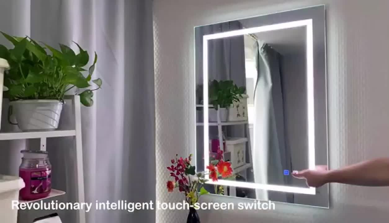 30 in. x 36 in. LED Lighted Single Frameless Bathroom Mirror 30 in. x 36 in. LED Lighted Single Frameless Bathroom Mirror