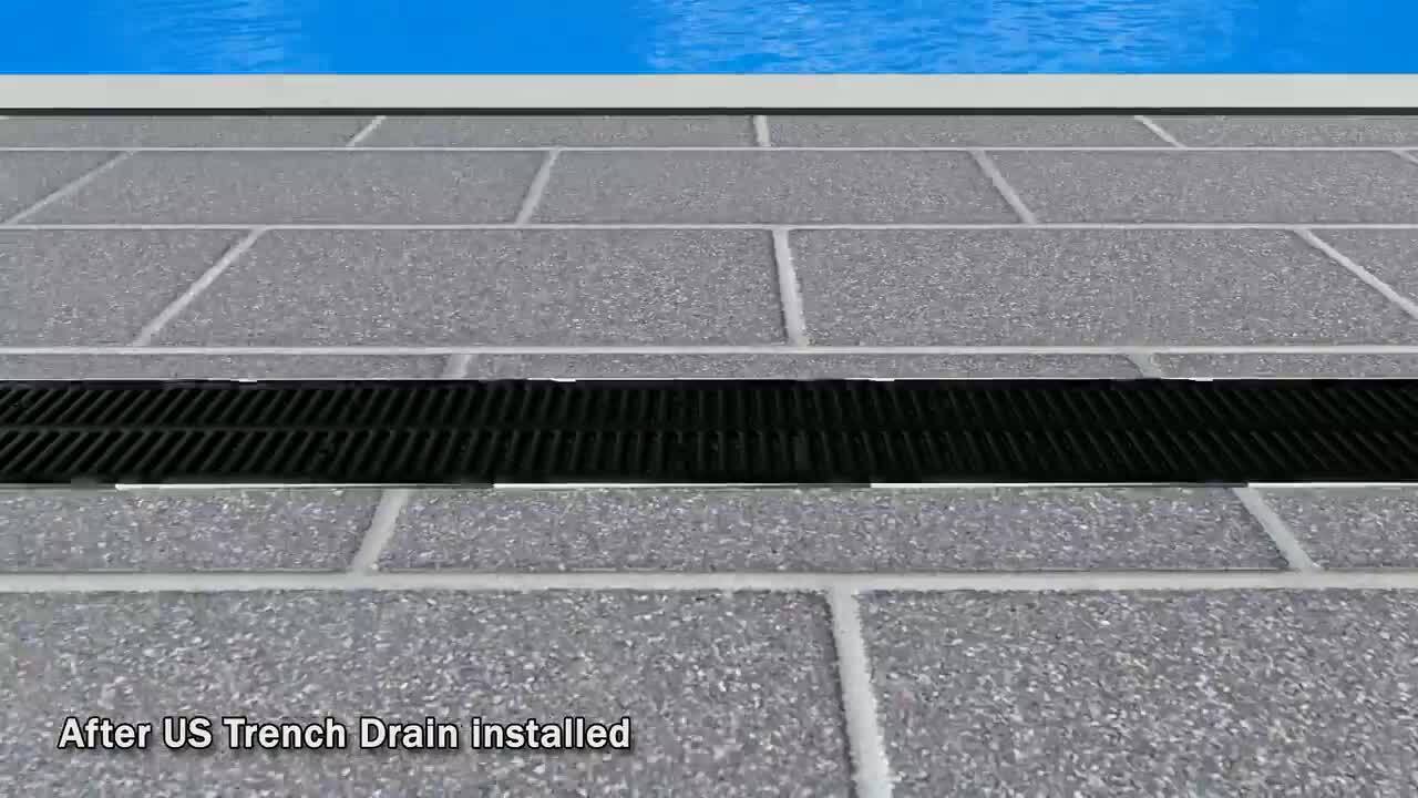 Buy a 14 wide galvanized steel trench drain bar grate - Eric'sons