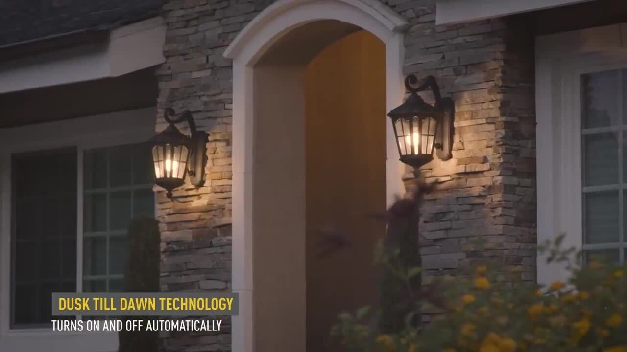 KODA Bentham 19.4 in. 1-Light Brown LED Outdoor Wall Light KODA Bentham 19.4 in. 1-Light Brown LED Outdoor Wall Light