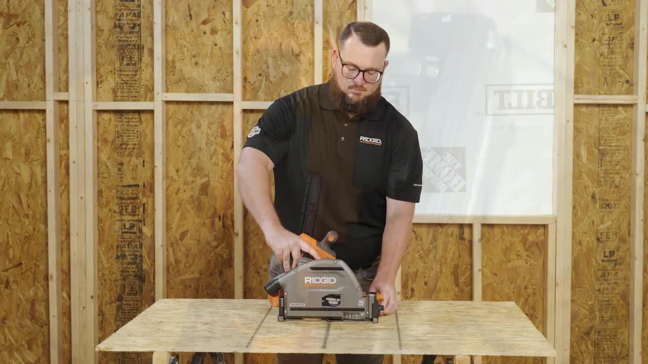 18V Brushless Cordless Track Saw with 18V 6.0 Ah MAX Output Lithium Ion  Battery and Rapid Charger