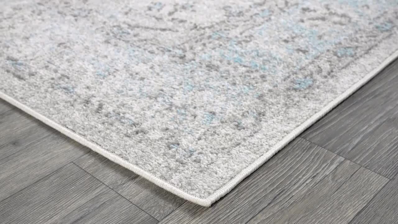 nuLOOM Rio Vintage Aqua 9 ft. x 12 ft. Area Rug RZBD19A-9012