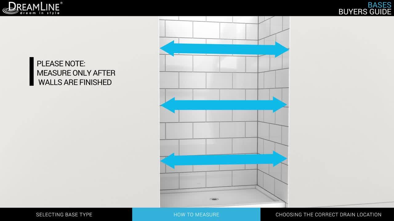 SlimLine Double Threshold Shower Base - Dreamline