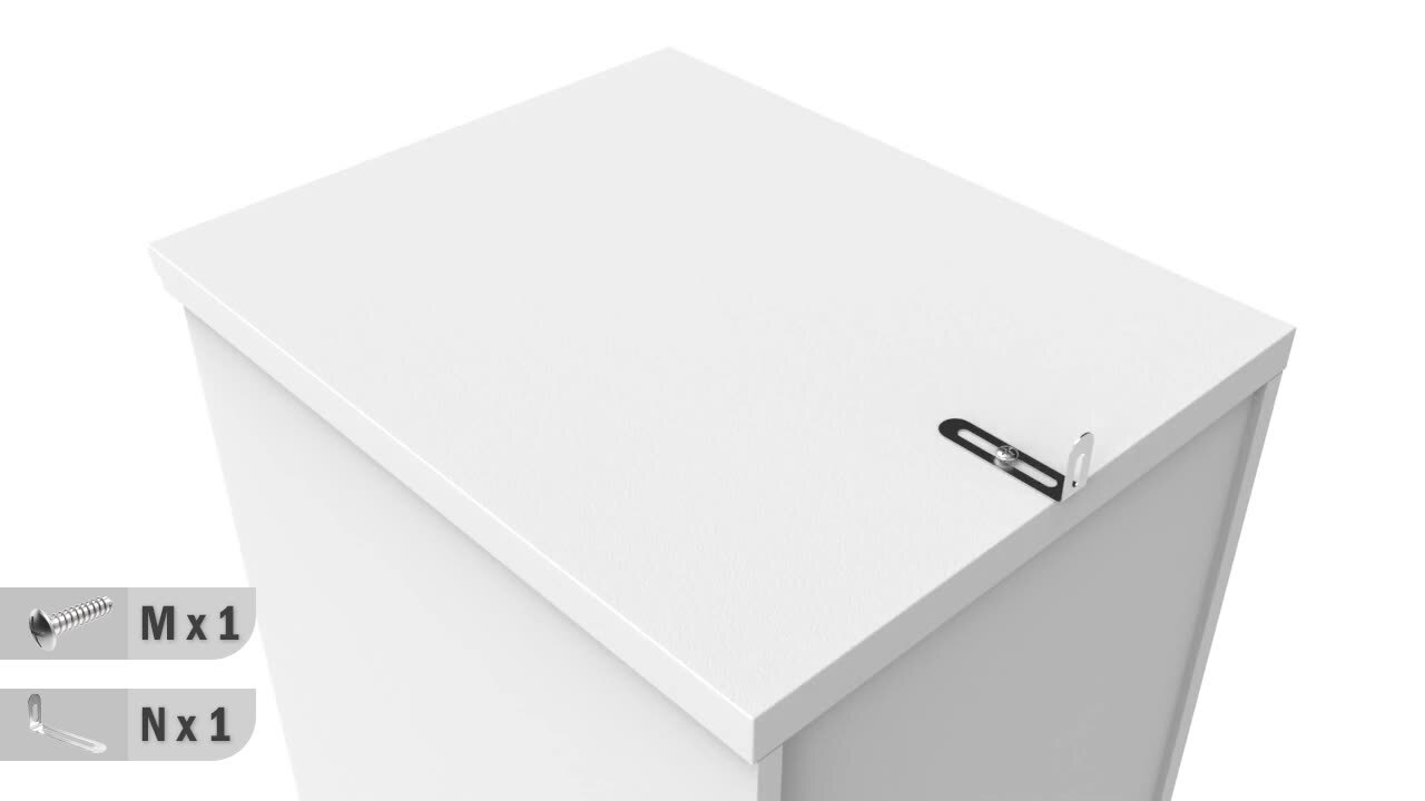 FUFU&GAGA 2-Combination White Wood 47.6 in. W 4-Door Big