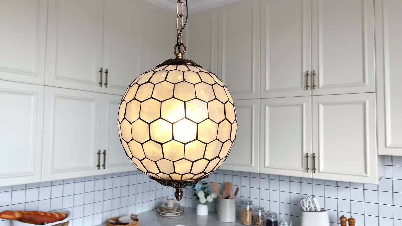 照明 Jewel/CAM/CLSA Brece/CSA Shell/CNAAB Innovations 204-12-LED XXL Beacon Semi-Flush, BSNKL/Seed