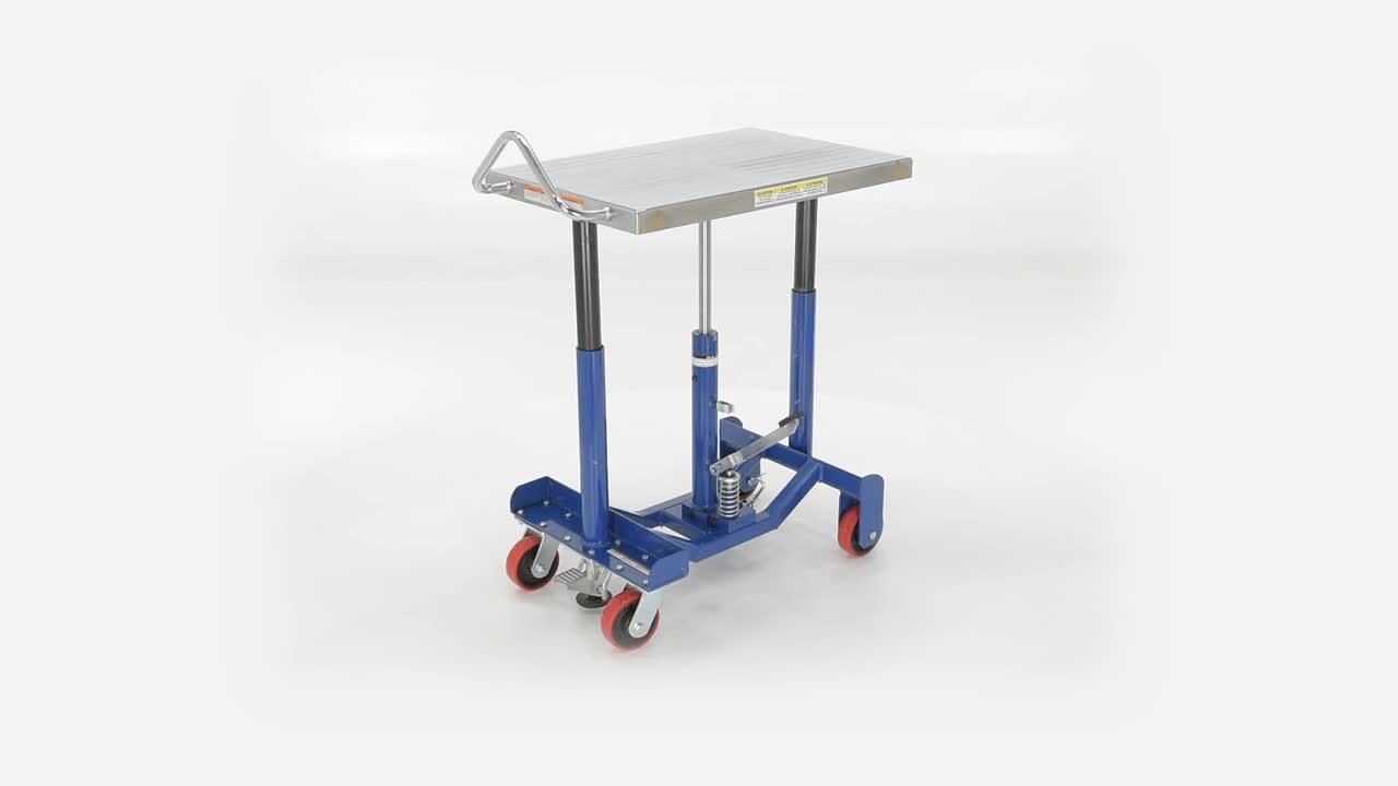 Vestil 1,000 lb. Capacity Low Profile Hydraulic Post Table PT12-10