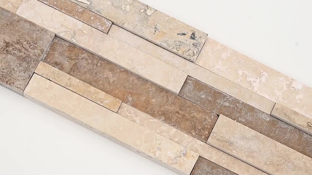 Durango Cream Split Face Ledger Panel 6 in. x 24 in. Travertine Wall Tile (10 cases / 60 sq. ft. / pallet) Durango Cream Split Face Ledger Panel 6 in. x 24 in. Travertine Wall Tile (10 cases / 60 sq. ft. / pallet)