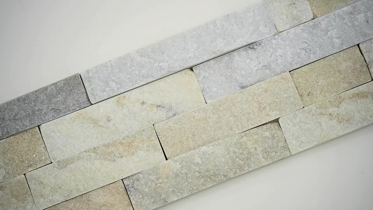 MSI Arctic Golden Ledger Panel 6 in. x 24 in. Splitface Quartzite