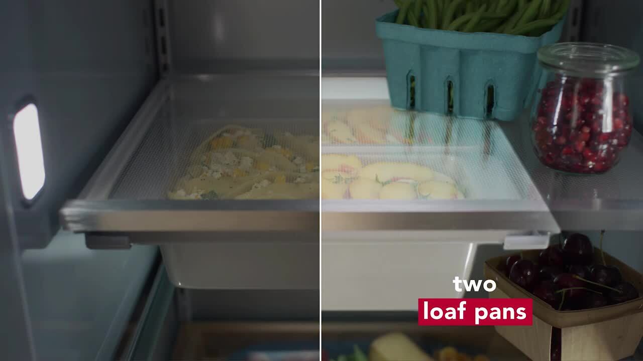 KitchenAid 20.8 Cu. Ft. 36" Built-In Side-By-Side Refrigerator w/ Ice & Water Dispenser in Stainless Steel KBSD706MPS on Fridge.com