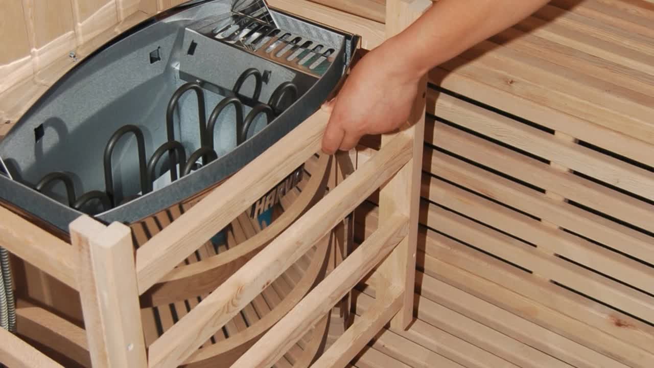 SUNRAY SAUNAS Southport 3-Person Indoor Hemlock Wet/Dry Sauna with