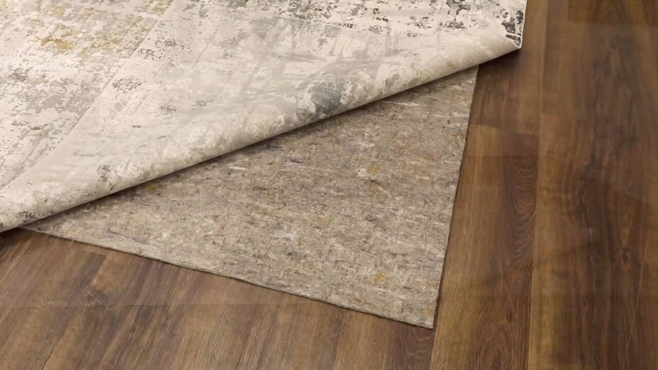 yamagiwa ヤマギワ PATCHED WOODEN FLOOR RUG Mohawk Home 2 ft. 6 in. x 8 ft. 1/4 in. Dual Surface Rug Pad