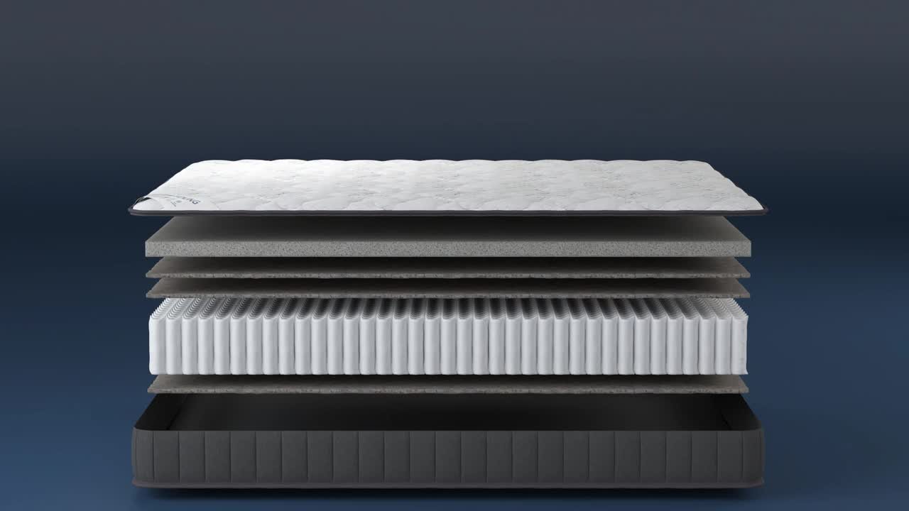 Ottomanson Infinity 9 in. Twin Made in USA Firm Hybrid Mattress