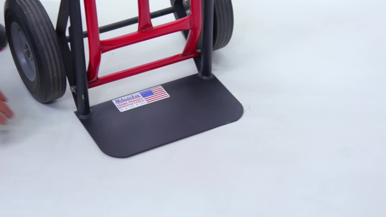 Milwaukee 800 lb. Capacity D-Handle Hand Truck with 10 in