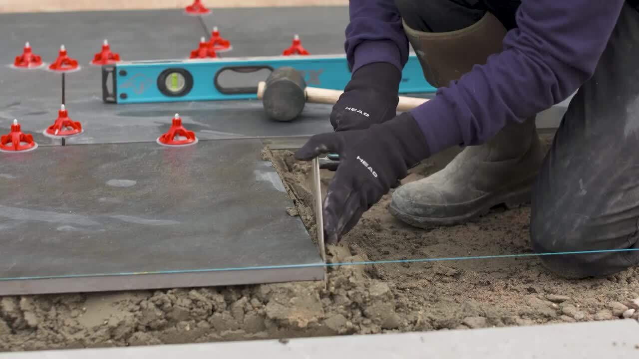 CODIAK 3.81 in. L x 3.81 in. W x 0.78 in. H Slate GrayPorcelain Paver Sample