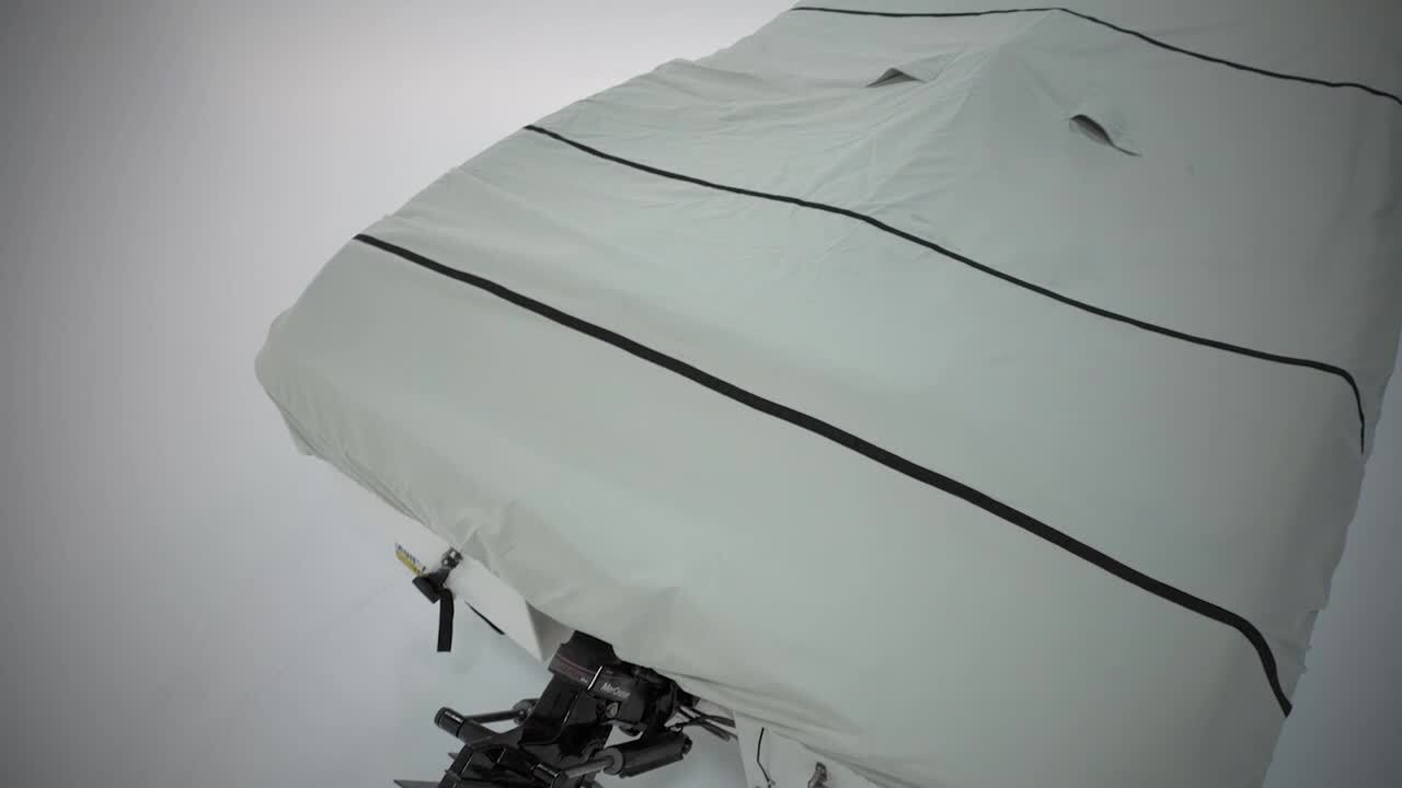 North East Harbor T-Top Boat Cover 22-24ft, Thick Heavy Duty