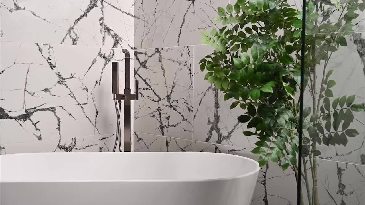 MSI Andrassy 24 in. x 48 in. Polished Porcelain Marble Look Floor