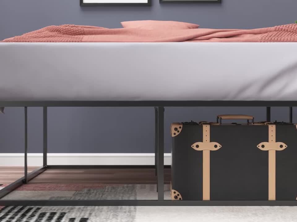 Narrow twin deals platform bed