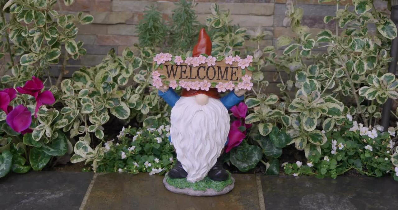 Exhart Welcome to Our Home Hand Painted Bee Hive Garden Statue