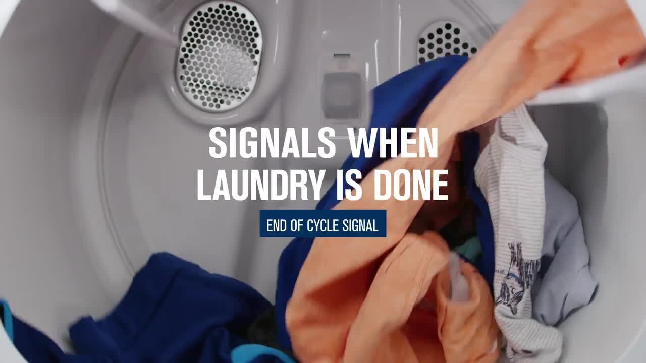 7.0 cu. ft. Vented Gas Dryer in White