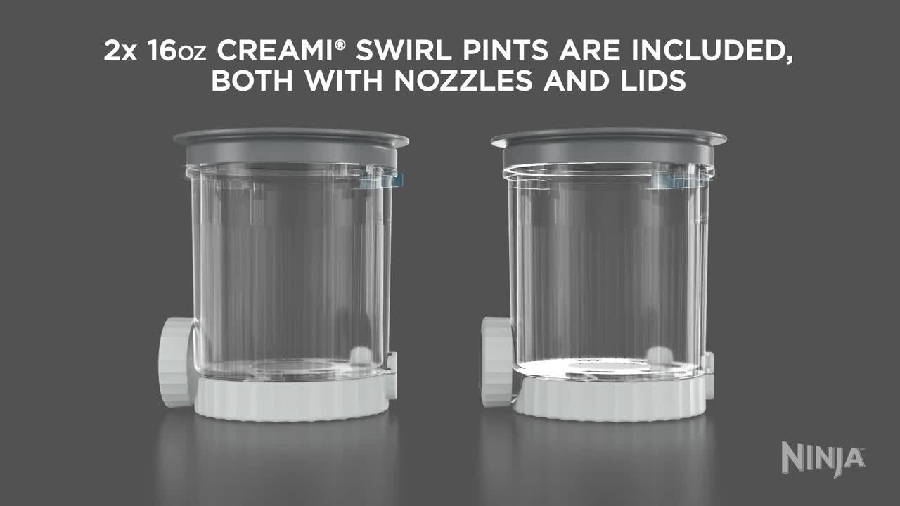 Lot De 12 Coupes À Glace Avec Couvercle Pour Sorbetière De La Série Ninja Creami Pints Nc301