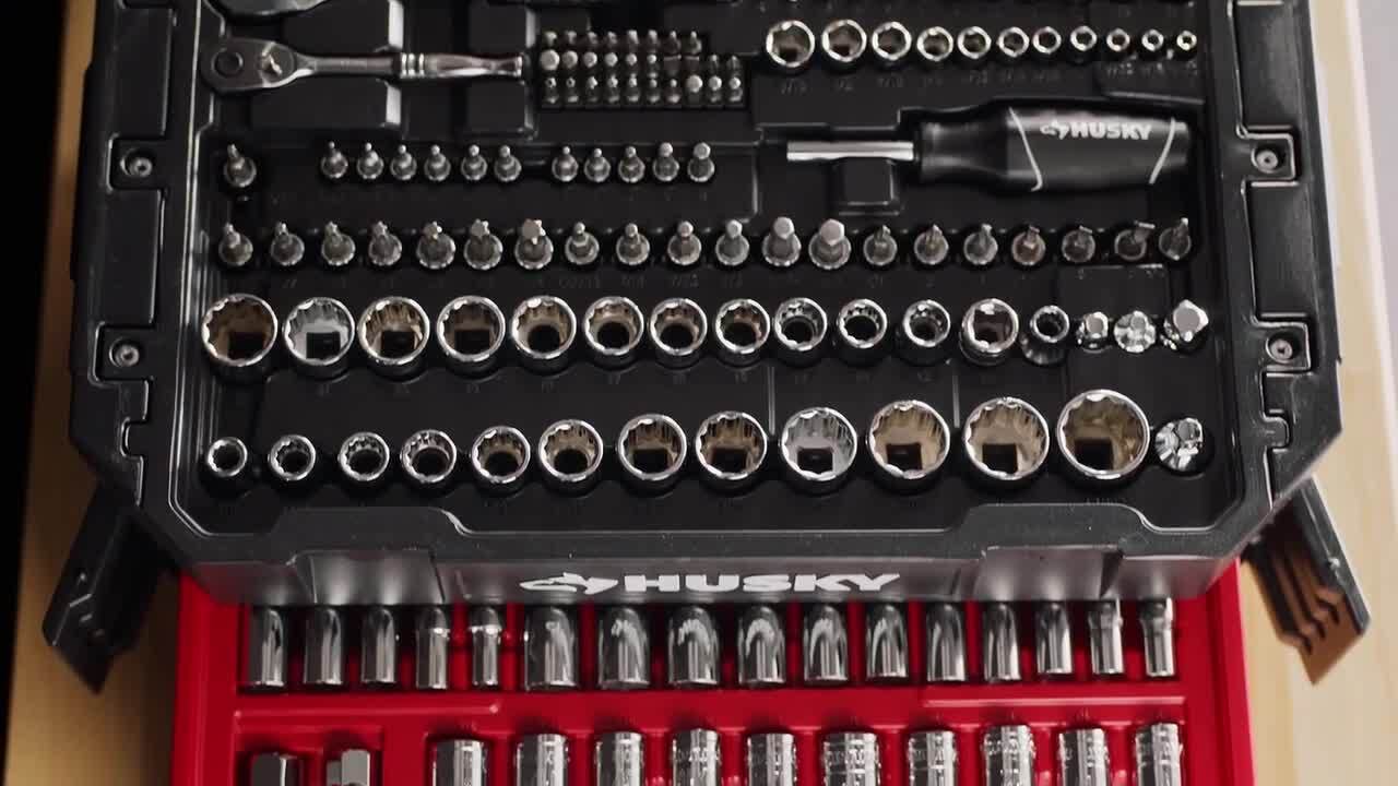 Husky complete on sale socket set