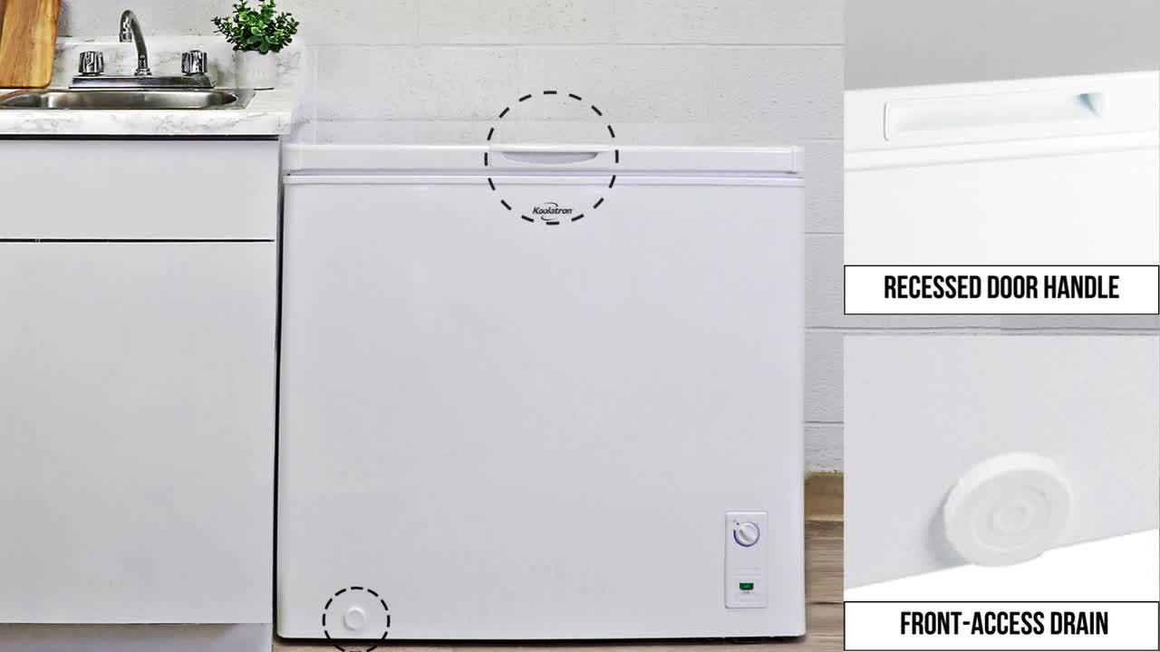 GE® 5.0 Cu. Ft. White Chest Freezer | Big Sandy Superstore
