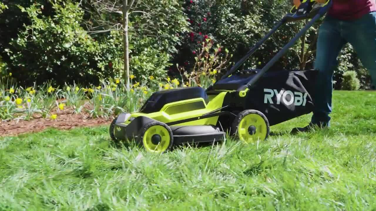 RYOBI 40V HP Brushless 20 in. Cordless Electric Battery Multi-Blade Walk Behind Self-Propelled Mower - 8.0Ah Battery & Charger