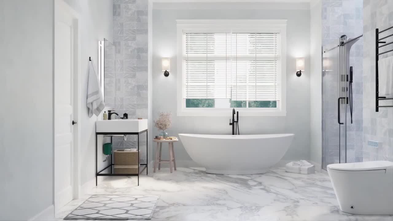 ANZZI - Kahn Series 48 in. x 76 in. H Sliding Frameless Shower Door in Brushed Nickel with Tsunami Guard Tempered Glass