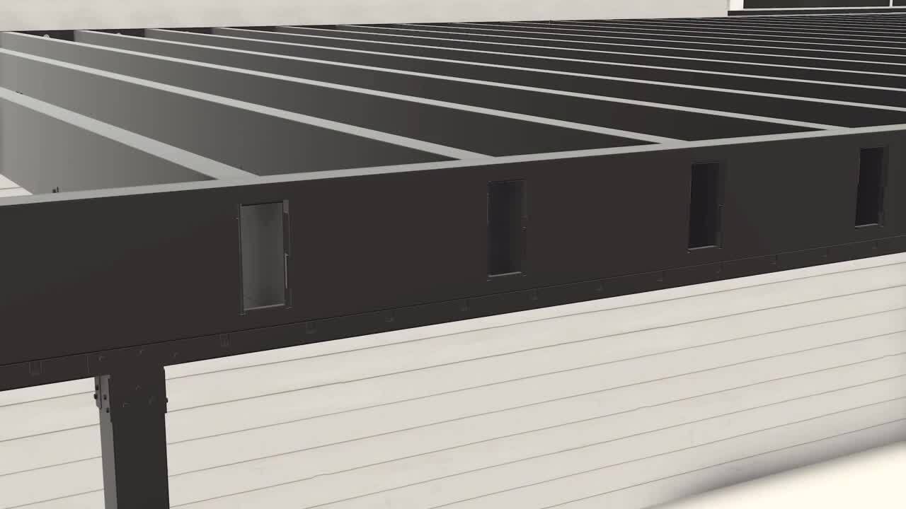 FORTRESS Evolution Steel Black Deck Framing Strap 16 in. O.C.