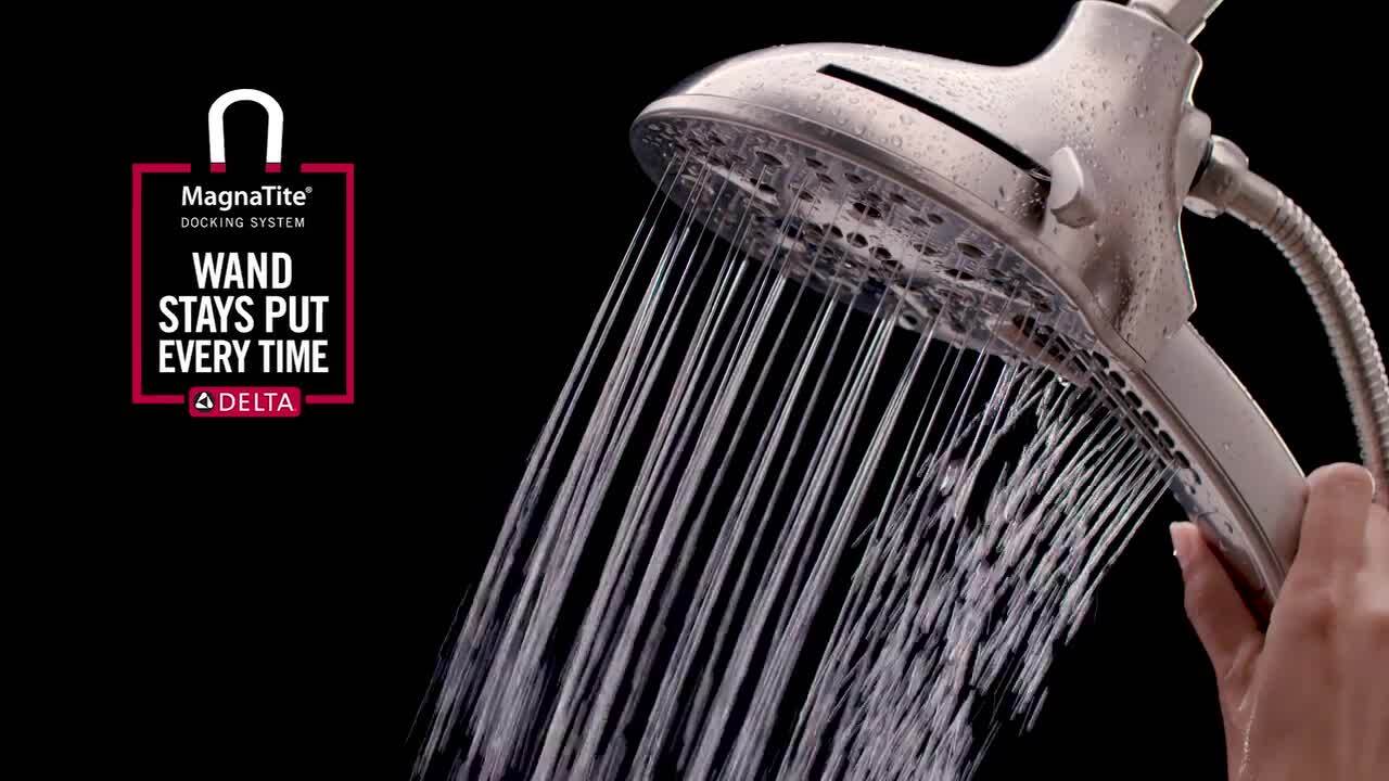 In2ition 5-Spray 6.06 in. Wall Mount Dual Shower Heads with H2Okinetic Technology in Chrome In2ition 5-Spray 6.06 in. Wall Mount Dual Shower Heads with H2Okinetic Technology in Chrome