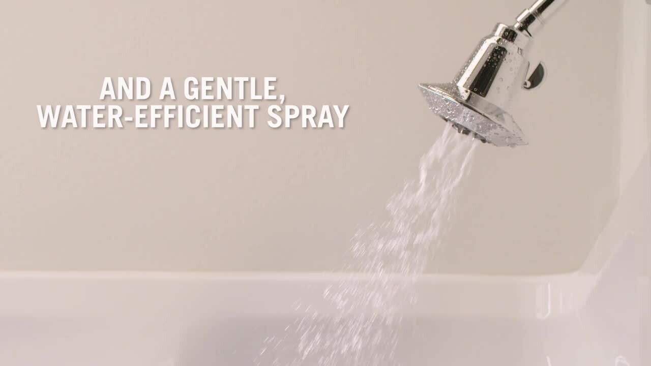 2-Spray 4.63 in. Single Wall Mount Handheld Adjustable Shower Head in Chrome 2-Spray 4.63 in. Single Wall Mount Handheld Adjustable Shower Head in Chrome