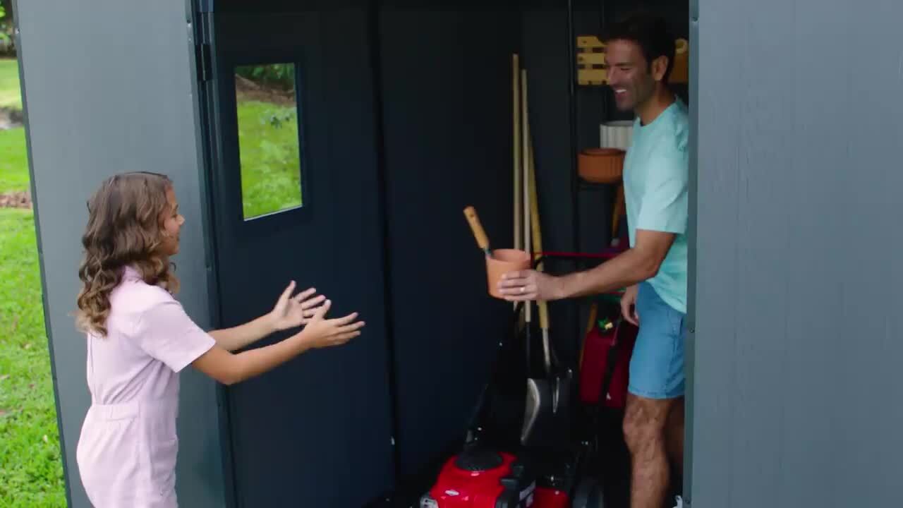 Keter Darwin 6 ft. W x 8 ft. D Outdoor Durable Resin Plastic