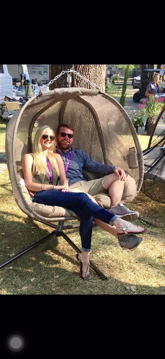 flying saucer hammock chair with stand