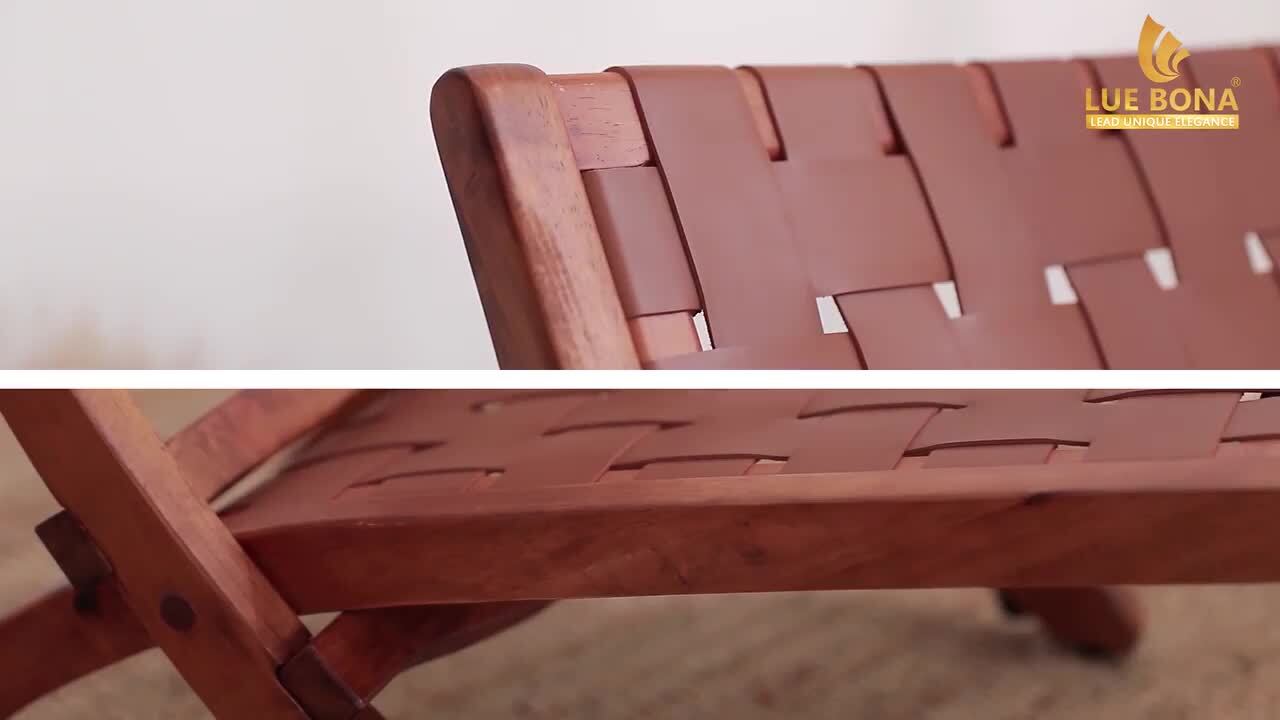 folding faux leather chair