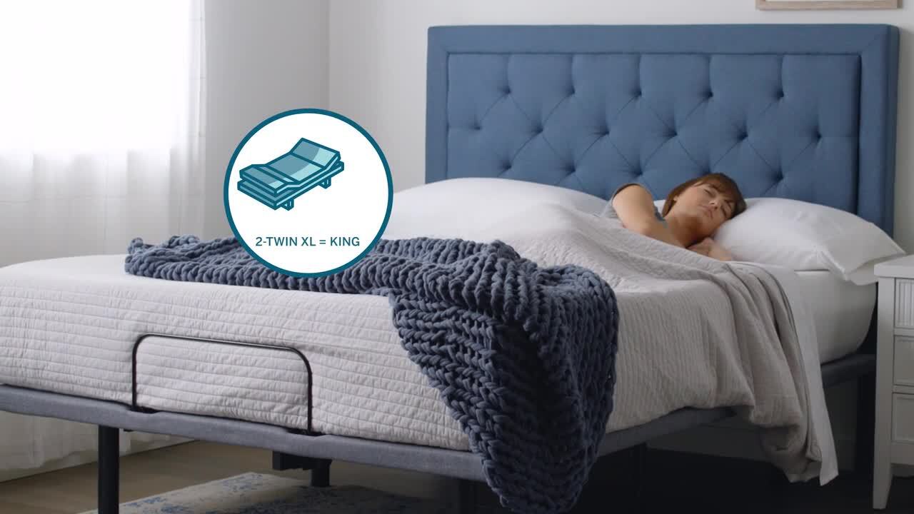 Posturecloud electric bed frame adjustable base on sale remote power zero gravity dual massage