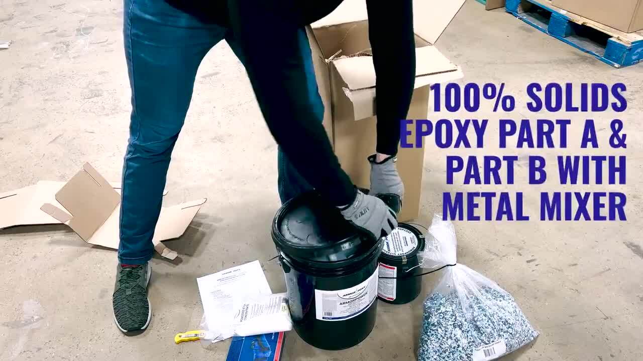 ARMORPOXY 3 gal. Gray Gloss 2-Part 600 sq.ft. Epoxy Kit Interior