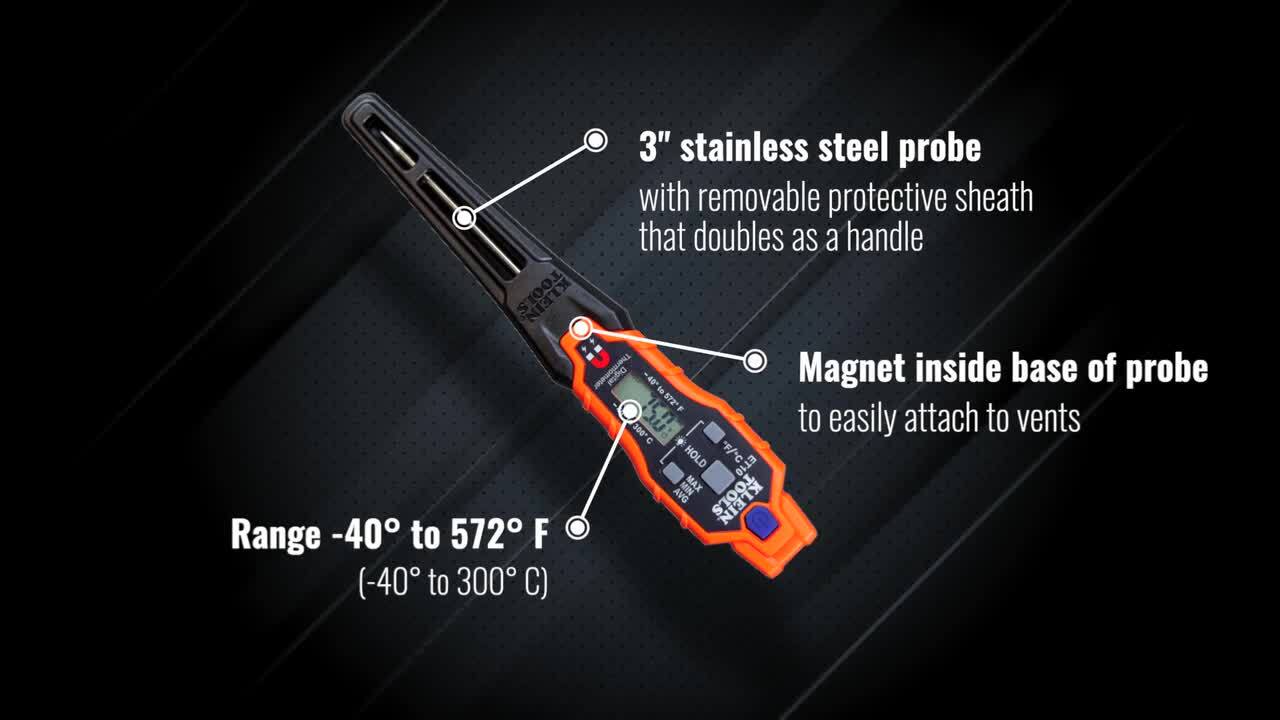 Klein Tools ET10 Magnetic Digital Pocket Thermometer