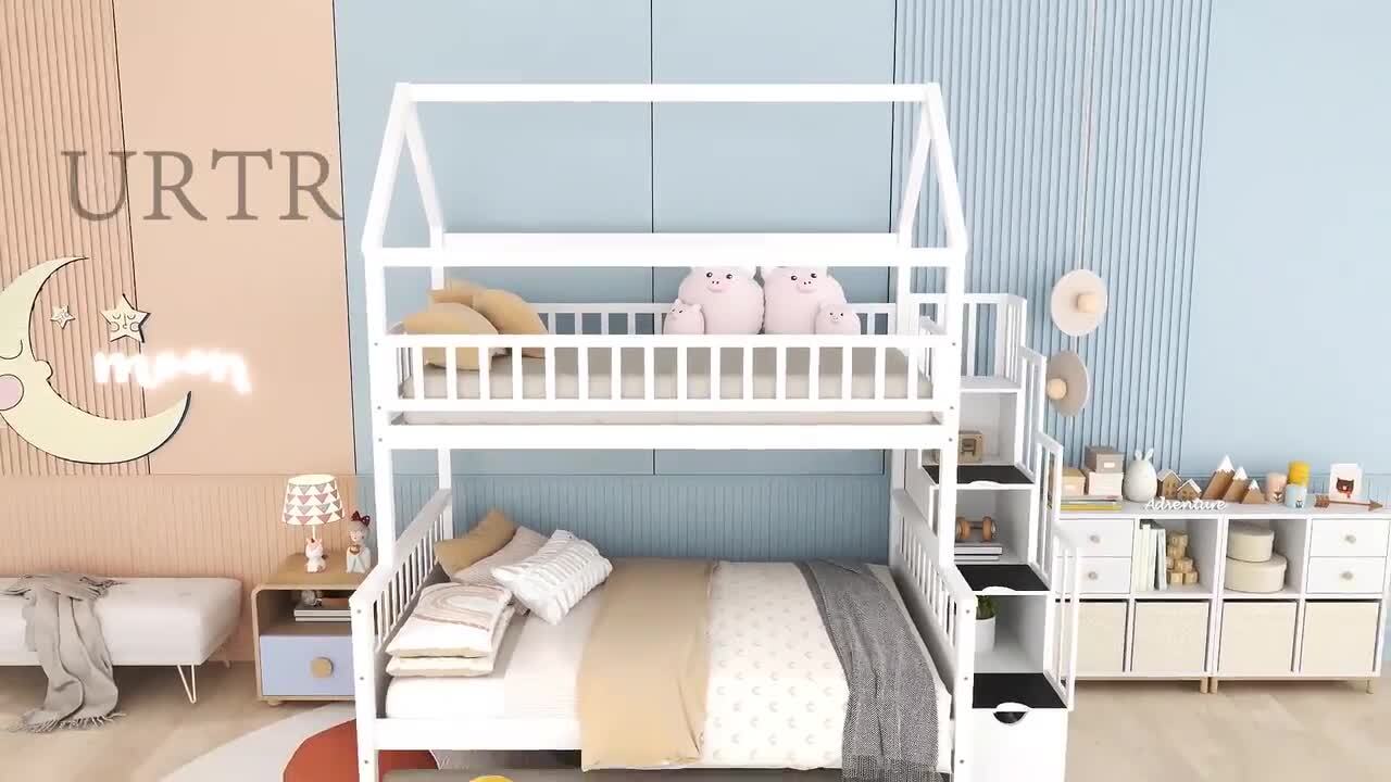 Full over full bunk beds that online can separate