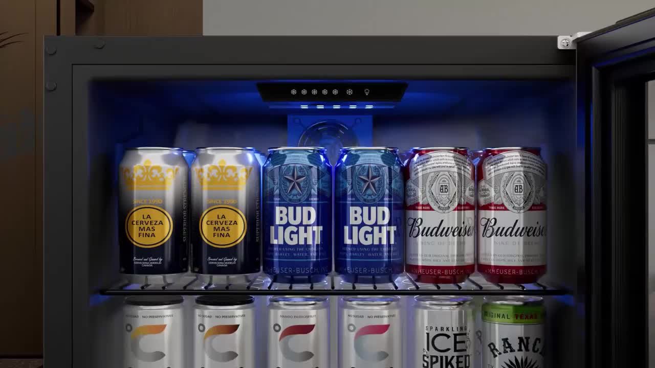 Ca'Lefort 18.8 in. Single Zone 142-Can Beverage Cooler