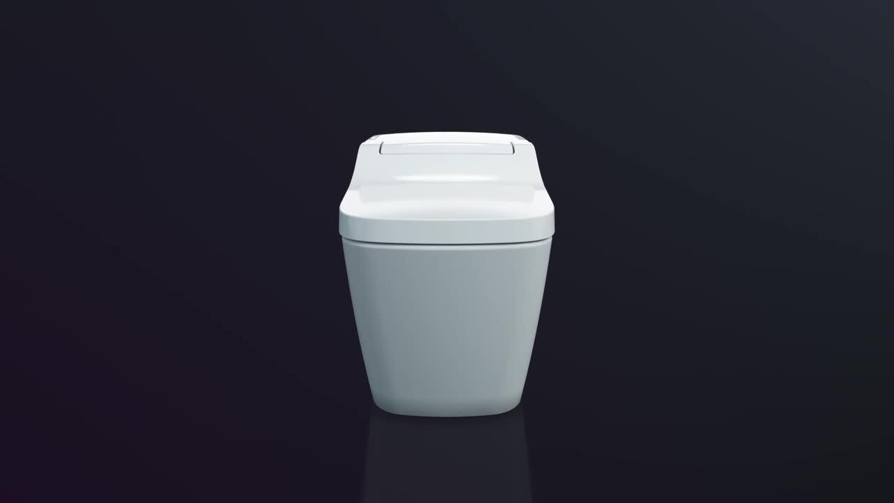 VOVO Stylement Tankless Smart Bidet Toilet Elongated in White, UV